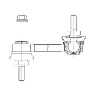 Стійка стаб передня вісь Dodge Dart 13-16 Chrysler 200 15-17 (вир-во) CTR CL0935