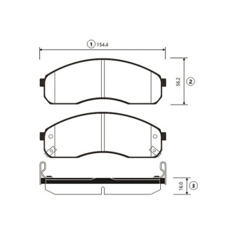 Колодки тормозов KIA передн. OLD CKKK-13 (выр-во) CTR GK0519