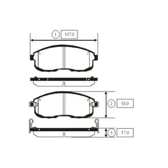 Колодки гальм Nissan Versa передн. OLD CKN-16 (вир-во) CTR GK0731