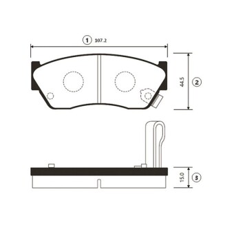 Колодки тормозов Suzuki Swift -98 передн. OLD CKS-5 (выр-во) CTR GK0945