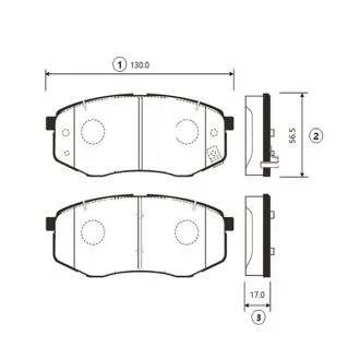 Колодка гальм. передн. Hyundai Sonata 09-20 i20/i45 KIA K5 (вир-во) CTR GK1369