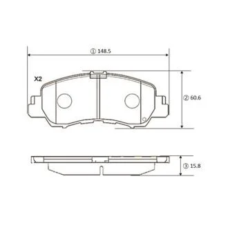 Колодки гальм Mitsubishi Eclipse Cross 17- перед. OLD CKM-79 (вир-во) CTR GK1448