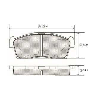Колодки гальм Citroen Hyundai Mitsubishi Peugeot Suzuki Daihatsu перед. OLD CKM-80 (вир-во) CTR GK1449
