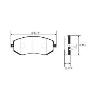 Колодки гальм Subaru Forester Impreza III перед. OLD CKT-193 (вир-во) CTR GK1461
