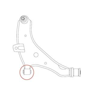 Сайлентблок важеля передня вісь D=48 Toyota Hilux 05-15 Innova CTR GV1027