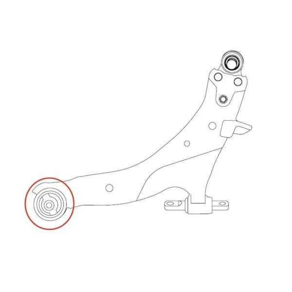 Сайлентблок важеля передня вісь Nissan X-Trail/Rogue 07- Juke 10-19 Leaf 10- (вир-во) CTR GV1033 (фото 1)