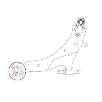 Сайлентблок важеля передня вісь Nissan X-Trail/Rogue 07- Juke 10-19 Leaf 10- CTR GV1033