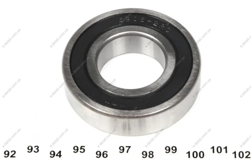 Підшипник кульковий однорядний (30х62х)16) CX 6206-2RS (фото 1)