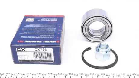 Підшипник маточини (передньої) Citroen C3/Peugeot 207/208 02- (37x72x33) (+ABS)(к-кт) CX CX 738