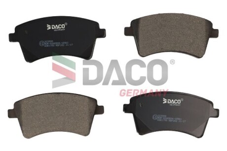 Колодки гальмівні дискові пер. DACO Germany 323008