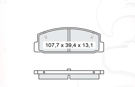 Тормозные колодки дисковые DAFMI / INTELLI D222E