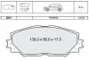 DAFMI INTELLI гальмівні колодки передн. TOYOTA Corolla DAFMI / INTELLI D240E (фото 1)