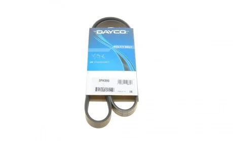 Ремень генератора Opel Astra/Vectra 1.4/1.6i 88-95 DAYCO 5PK990