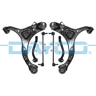 HYUNDAI Комплект важелів передня вісь (2 важеля+2 наконечника+2 тяги) SANTA FE II (CM) 2.2-2.7 06- DAYCO KDSS146