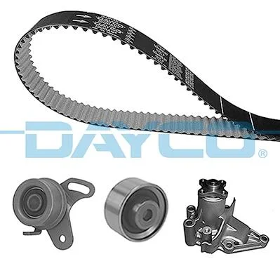 Комплект ГРМ + помпа Hyundai Accent/Elantra/Getz/Kia Rio 1.4/1.5/1.6 95- (22x105z) DAYCO KTBWP6000 (фото 1)