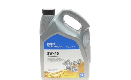 Масло 5W40 Prestige Plus (5L) (VW 502 00/505.00/MB 229.3/MB 226.5/Renault RN0710) Delphi 25067064
