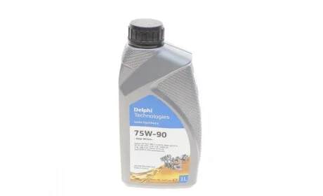 Олива трансмісійна 75W90 Gear Oil 5/4 (1L) (GL5/MAN 342 M-2/Volvo 1273.10/MIL L 2105D) Delphi 25067150