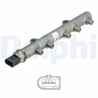 DELPHI HYUNDAI Паливна рампа WGT BONGO, H1 WAGON, H1 VAN A2 - 2.5L EURO5 Delphi 28231471-12B1