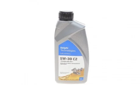 Масло 5W30 Prestige Super Plus C2 (1L) (MB 229.31/PSA B71 2290-2017) Delphi 28236307