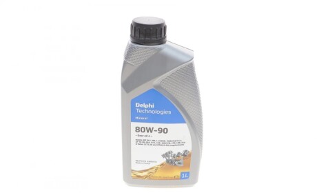 Трансмиссионное масло Gear Oil 4 GL-5 80W-90 минеральное 1 л Delphi 93892551