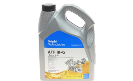 Масло трансмиссионное ATF Dexron III-G 5L Delphi 93892749