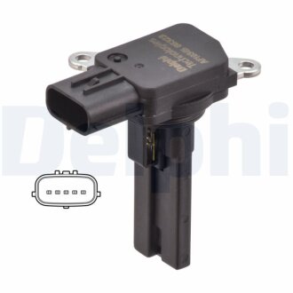 SUBARU Витратомір повітря FORESTER 2.0 10-, 2.5 08-, IMPREZA 2.5 08-, LEGACY IV 2.0 08- Delphi AF10345-12B1