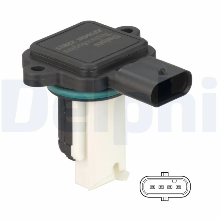 DELPHI BMW Витратомір повітря 1 Купе (E82), 3 (E90), 3 Touring (E91), 5 (F10), 7 (F01, F02, F03, F04), X5 (F15, F85), X5 (E70) Delphi AF10429-12B1 (фото 1)