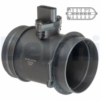 DELPHI BMW Витратомір повітря 3,6-4,8: E60/61, E65/66, X5 (E53) Delphi AF10526-12B1