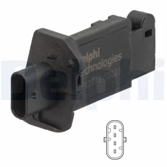 DELPHI LAND ROVER Витратомір повітря DEFENDER Station Wagon (L663) 19-, RANGE ROVER EVOQUE 18-, RANGE ROVER SPORT II 20- Delphi AF10773-12B1