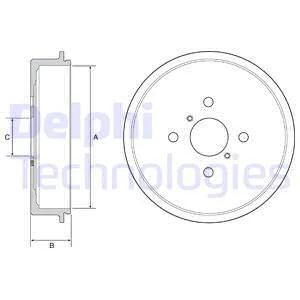 Гальмівний барабан Delphi BF552