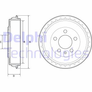 Тормозной барабан Delphi BF563