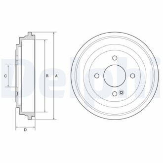 Гальмівний барабан Delphi BF633