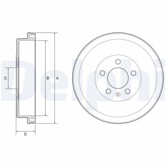 Тормозной барабан Delphi BF634