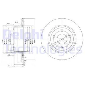 Диск тормозной OPEL Omega/Senator "R D270mm "86-94 Delphi BG2381