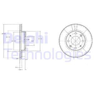 Тормозной диск Delphi BG2451
