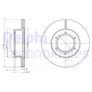 Тормозной диск Delphi BG2495