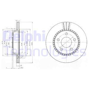 Гальмівний диск Delphi BG2519