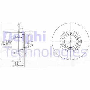 Гальмівний диск Delphi BG2533