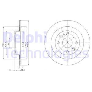 Тормозной диск Delphi BG2805