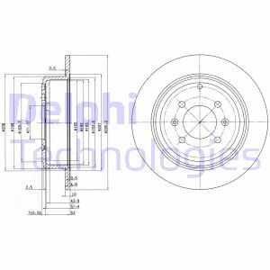 Тормозной диск Delphi BG2873 (фото 1)