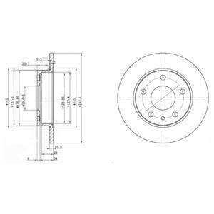 Гальмівний диск Delphi BG2914