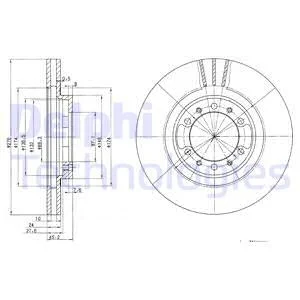 Тормозной диск Delphi BG3099