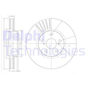 Гальмівний диск Delphi BG3189