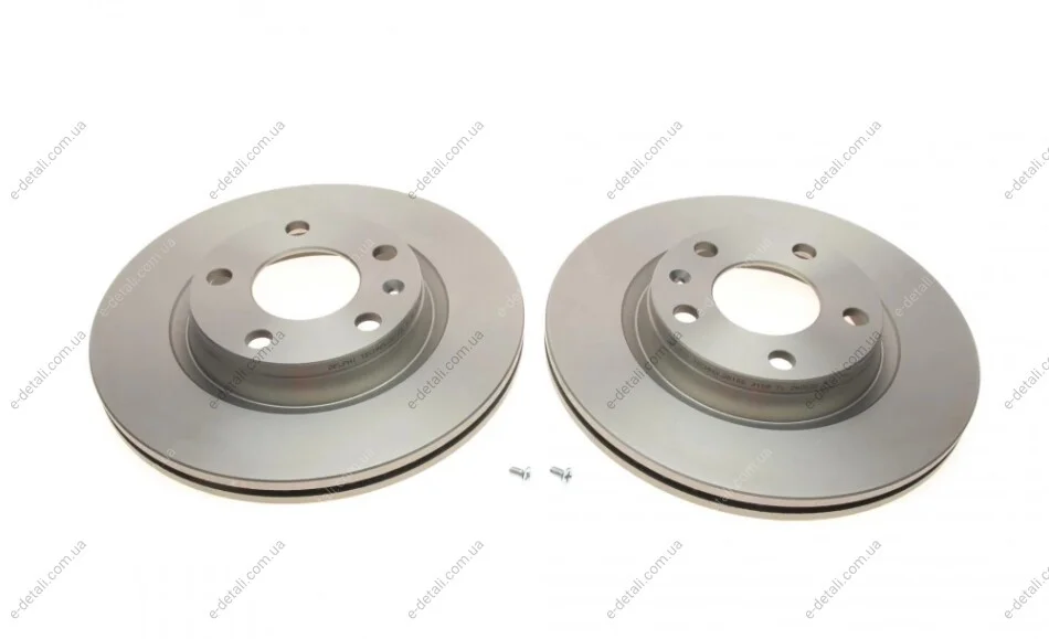 Диск тормозной (передний) (к-кт 2шт) VW Passat B3-B5 96-00 (280x22) (с покрыт.) (вентил.) Delphi BG3198 (фото 1)
