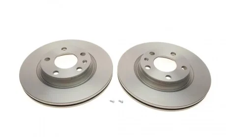 Диск тормозной (передний) (к-кт 2шт) VW Passat B3-B5 96-00 (280x22) (с покрыт.) (вентил.) Delphi BG3198