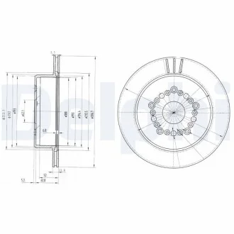 Тормозной диск Delphi BG3230