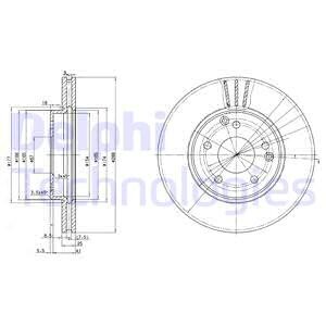 Гальмівний диск Delphi BG3240C