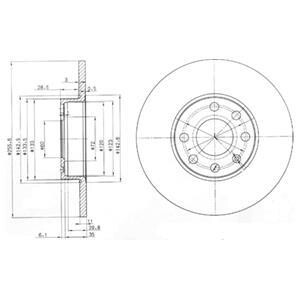 Гальмівний диск Delphi BG3402