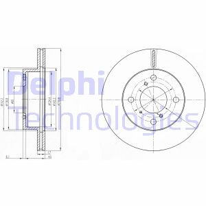 Тормозной диск Delphi BG3499