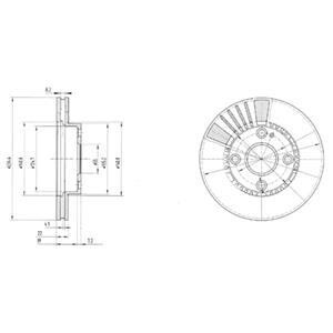 Гальмівний диск Delphi BG3508